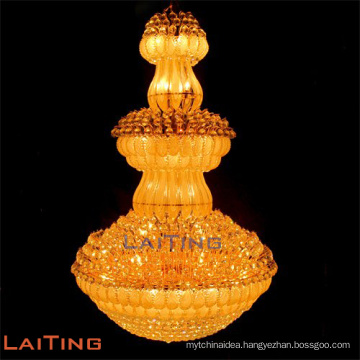 High ceiling candle crystal big chandelier led decoration light LT-60001